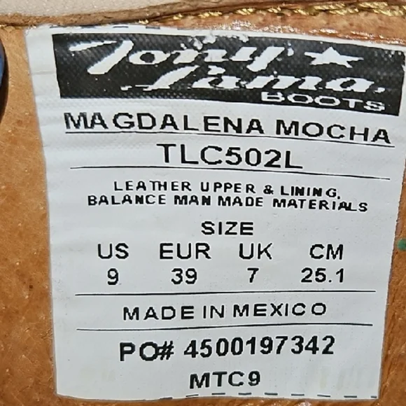 Tony Lama Brown Slip-On Loafers - Picture 5 of 6